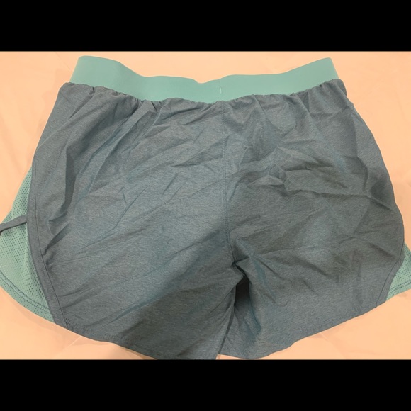 Under Armour Athletic shorts. Blue/teal/gray. Size-SM. Worn once. New condition. - Picture 2 of 5
